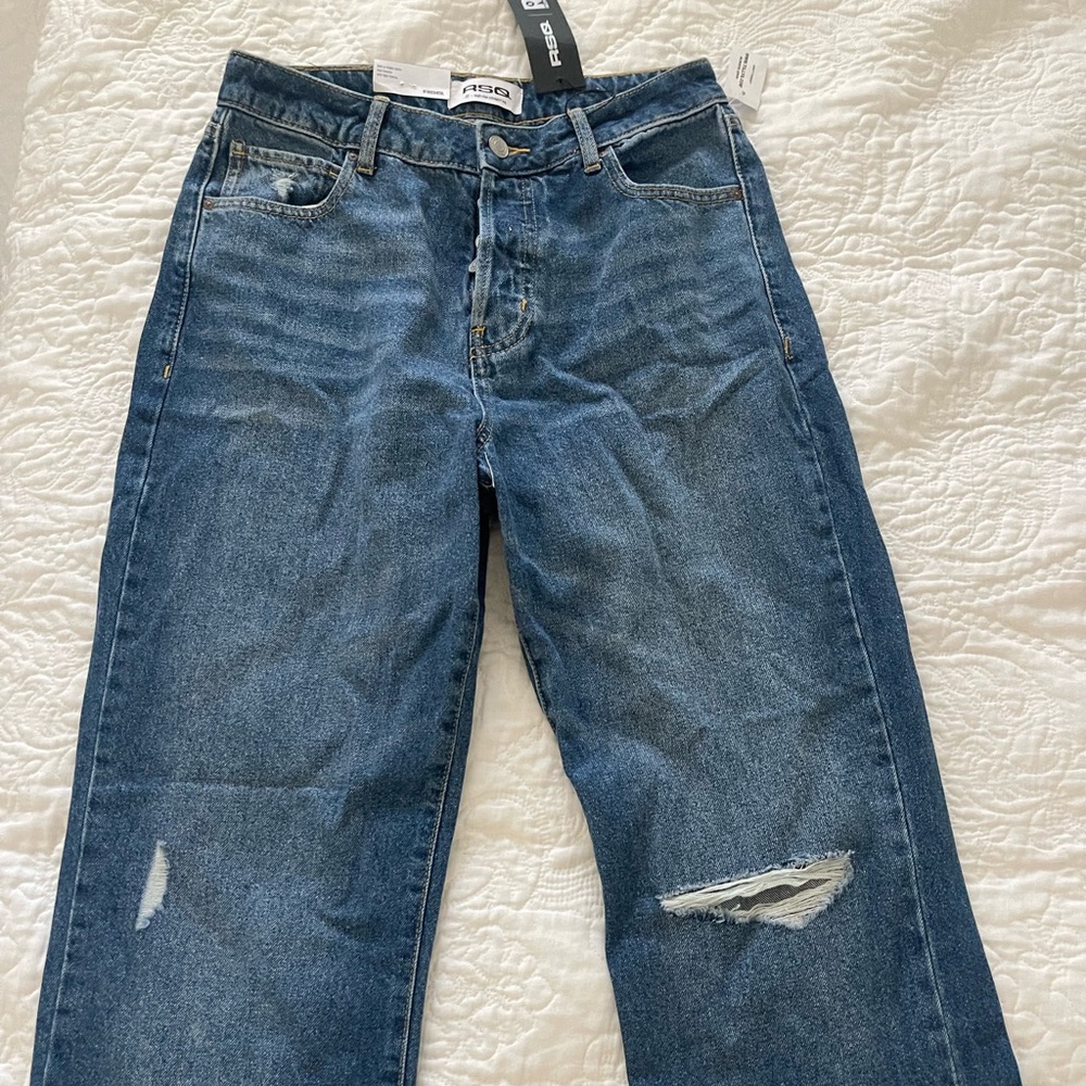 BRAND NEW WITH TAGS RSQ High Rise Straight Leg Denim
